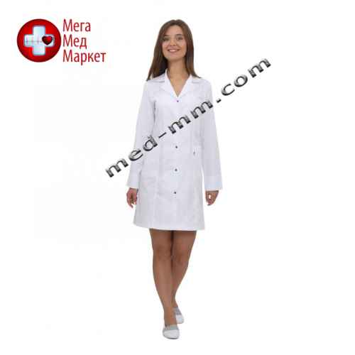 Медицинский халат женский Англия белый №55